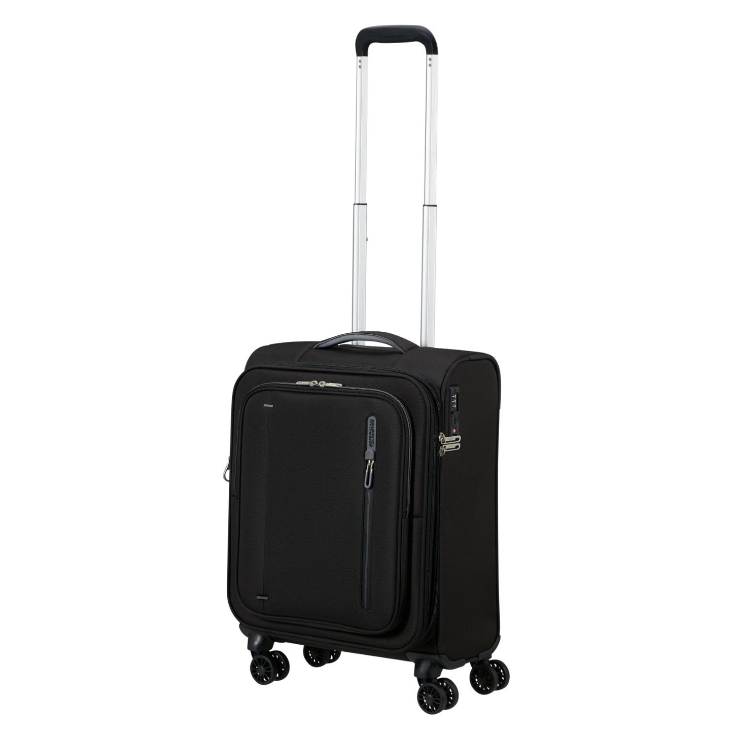 American Tourister Cloudrider  Spinner S Expandable TSA jet black