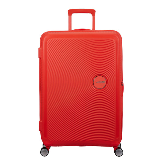 American Tourister Soundbox Spinner 77/28 TSA Expandable neon orange
