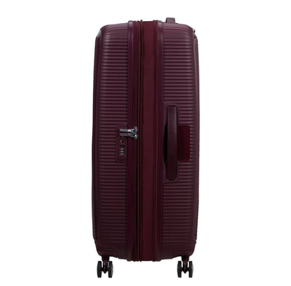 American Tourister Soundbox Spinner 77/28 TSA Expandable wild cherry