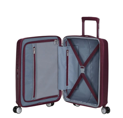 American Tourister Soundbox Spinner 55/20 TSA Expandable wild cherry