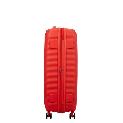 American Tourister Soundbox Spinner 77/28 TSA Expandable neon orange