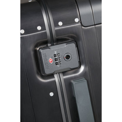 American Tourister Soundbox Alu Spinner 55/20 TSA brushed anthracite