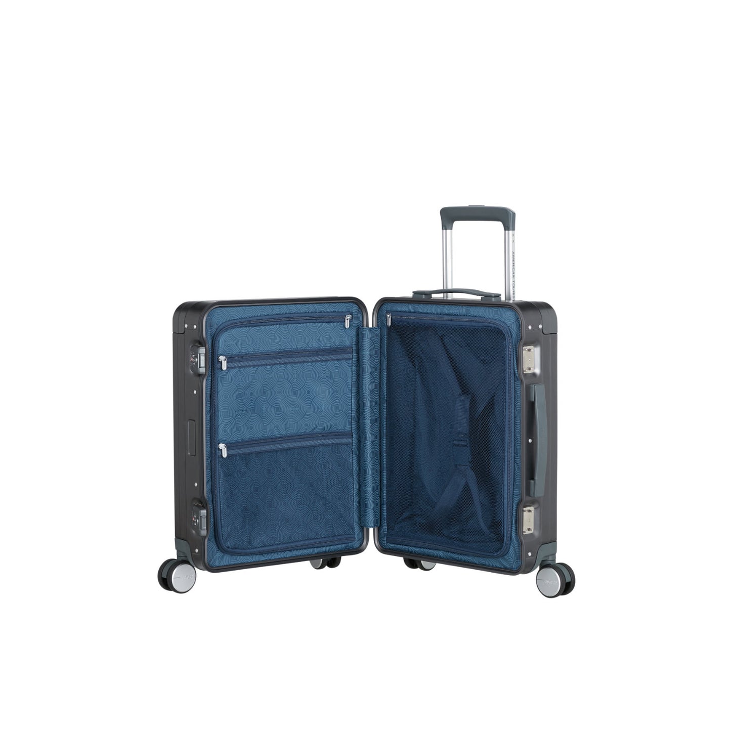 American Tourister Soundbox Alu Spinner 55/20 TSA brushed anthracite