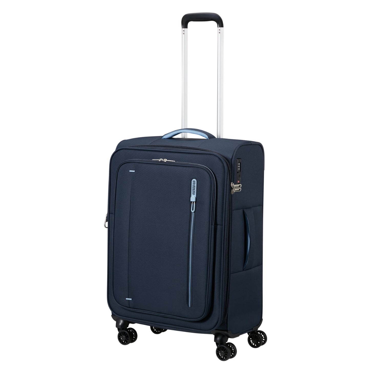 American Tourister Cloudrider  Spinner M Expandable TSA sky navy