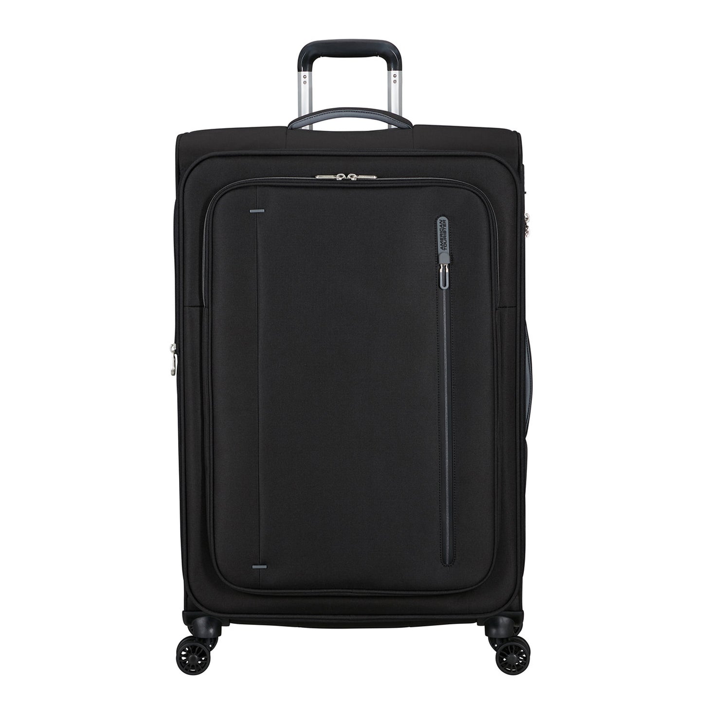 American Tourister Cloudrider  Spinner L Expandable TSA jet black