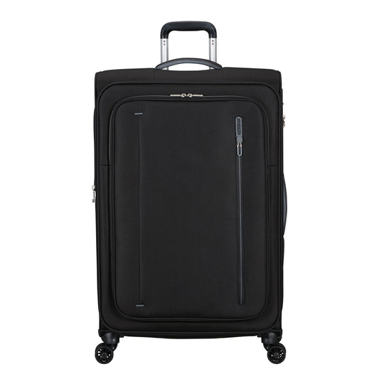 American Tourister Cloudrider  Spinner L Expandable TSA jet black