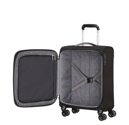 American Tourister Cloudrider  Spinner S Expandable TSA jet black