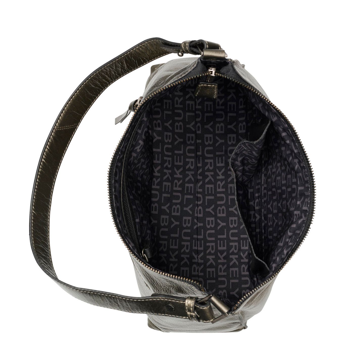 Burkely Creased Crystal Shoulderbag gun metal