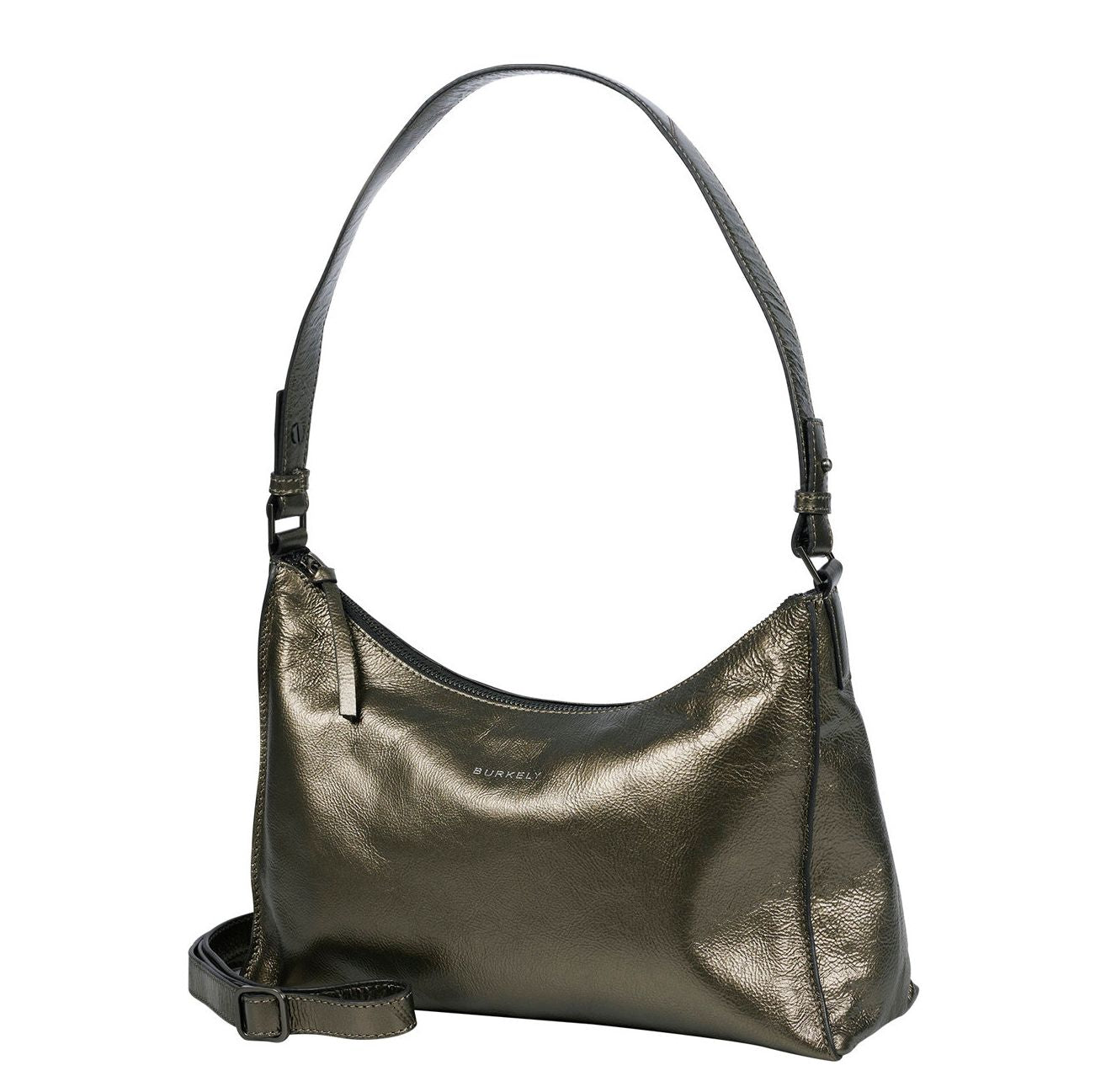 Burkely Creased Crystal Shoulderbag gun metal