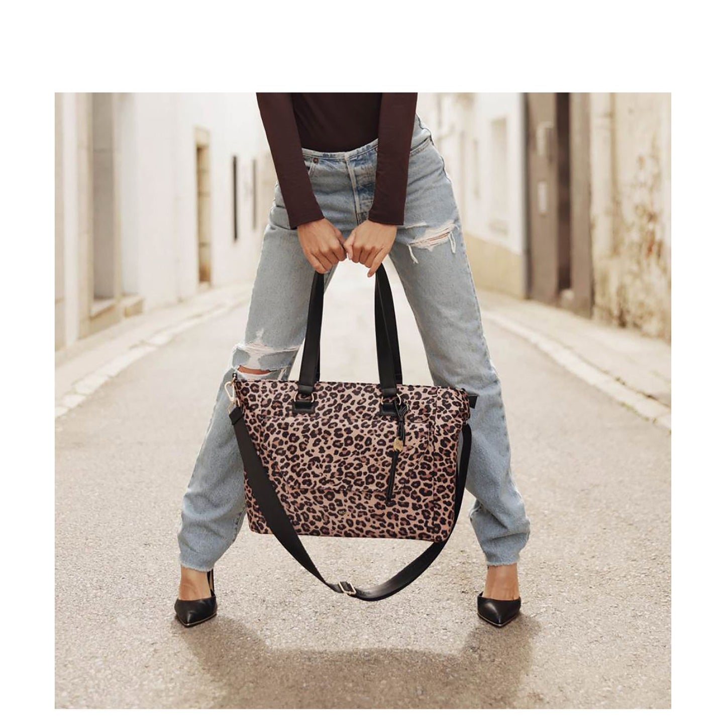 MOSZ Denise Laptop Shoulderbag 15.6" leopard