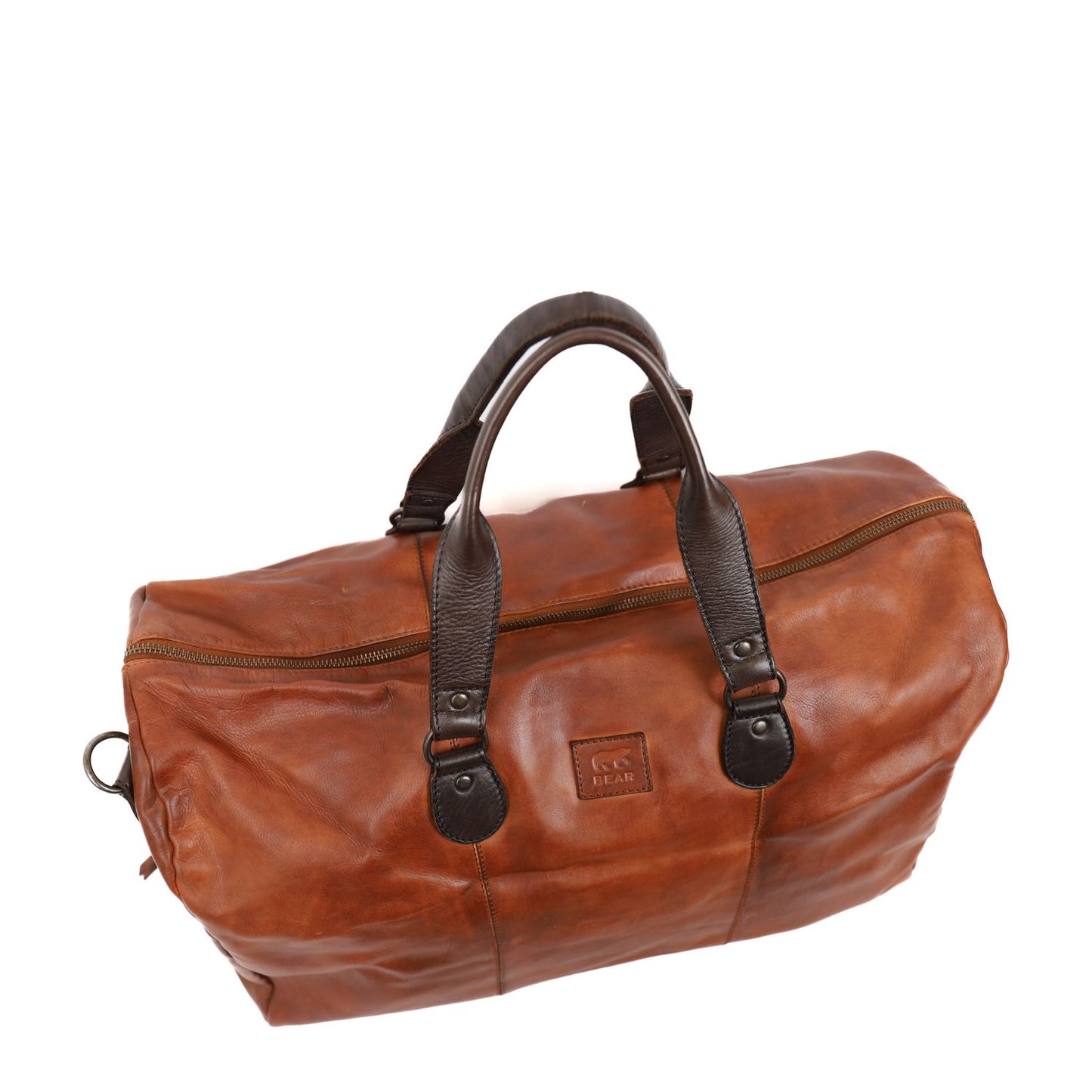 Bear Design Lucien Leather Weekendbag cognac/brown