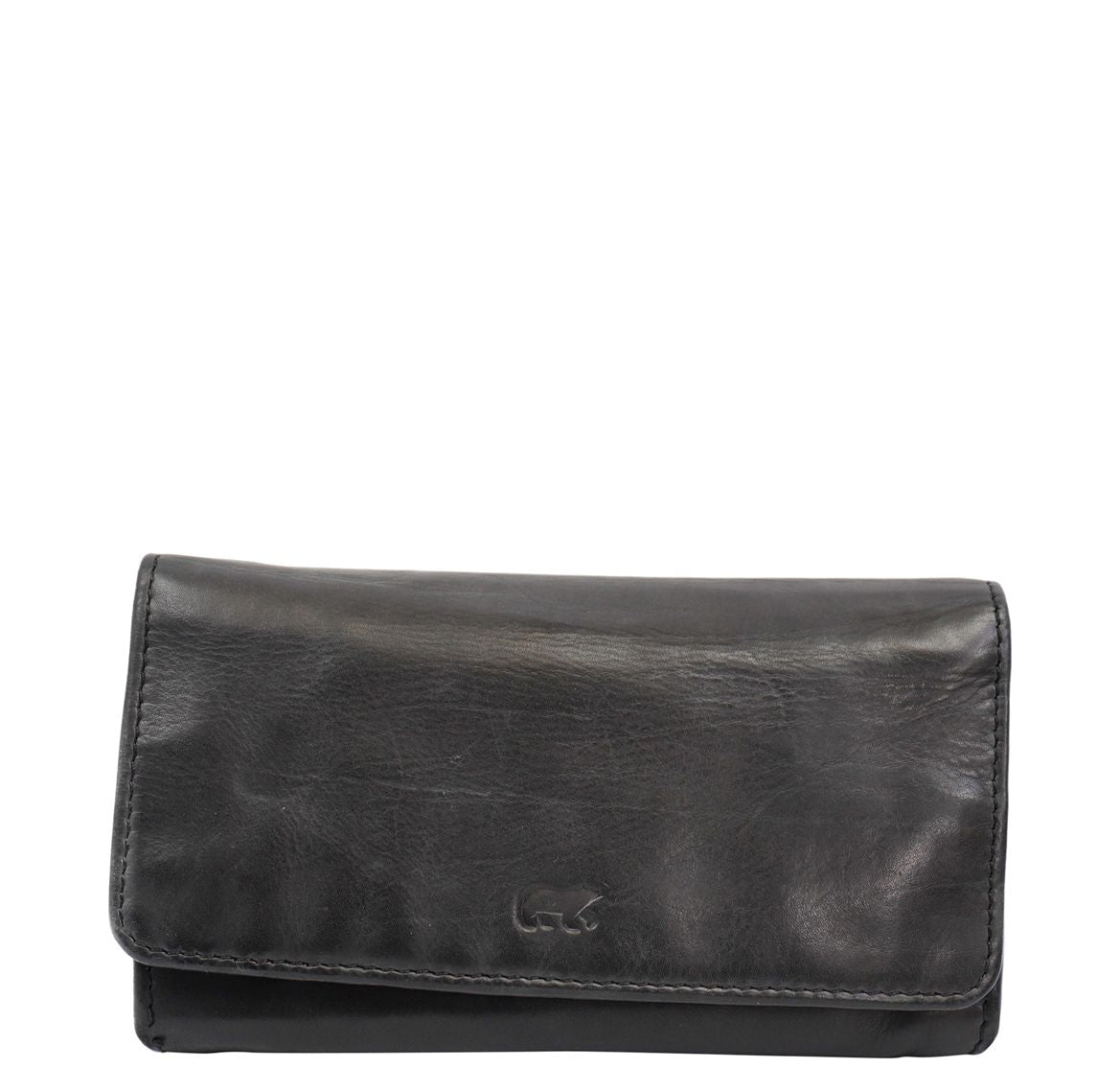 Bear Design Cow Lavato Wallet 12cc black