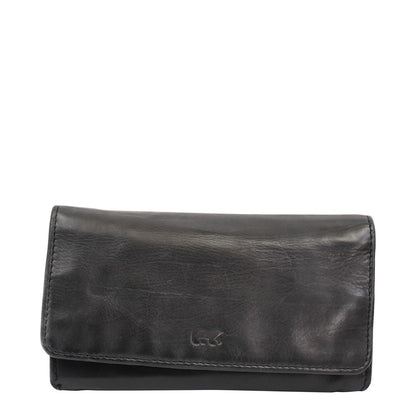 Bear Design Cow Lavato Wallet 12cc black