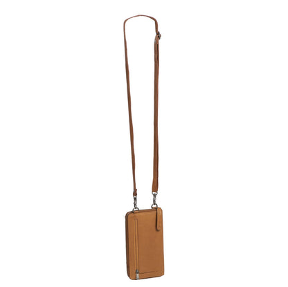 The Chesterfield Brand Malaga Shoulderbag Mobiel cognac