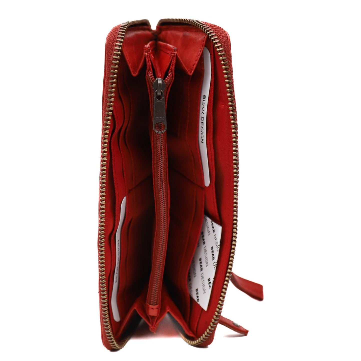 Bear Design Cow Lavato Wallet CL15882 red