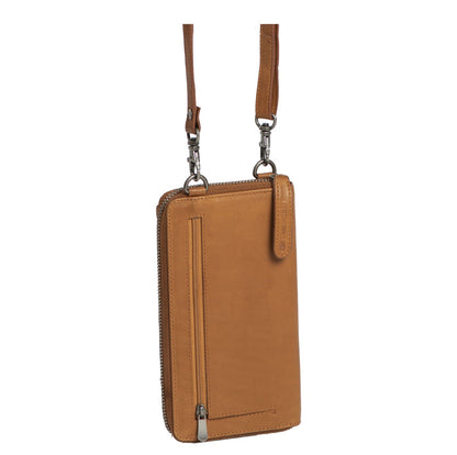 The Chesterfield Brand Malaga Shoulderbag Mobiel cognac