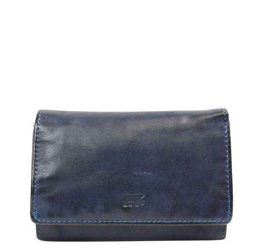 Bear Design Cow Lavato Wallet blue