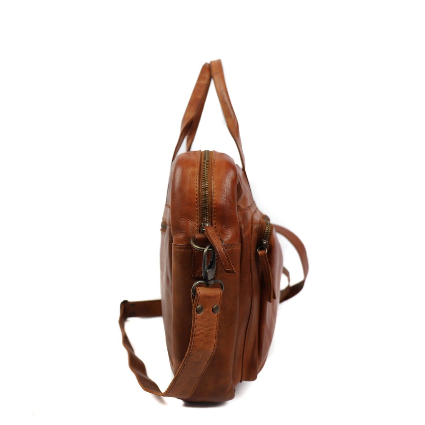 Bear Design Cow Lavato Hugo Shoulderbag cognac