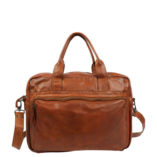 Bear Design Cow Lavato Hugo Shoulderbag cognac