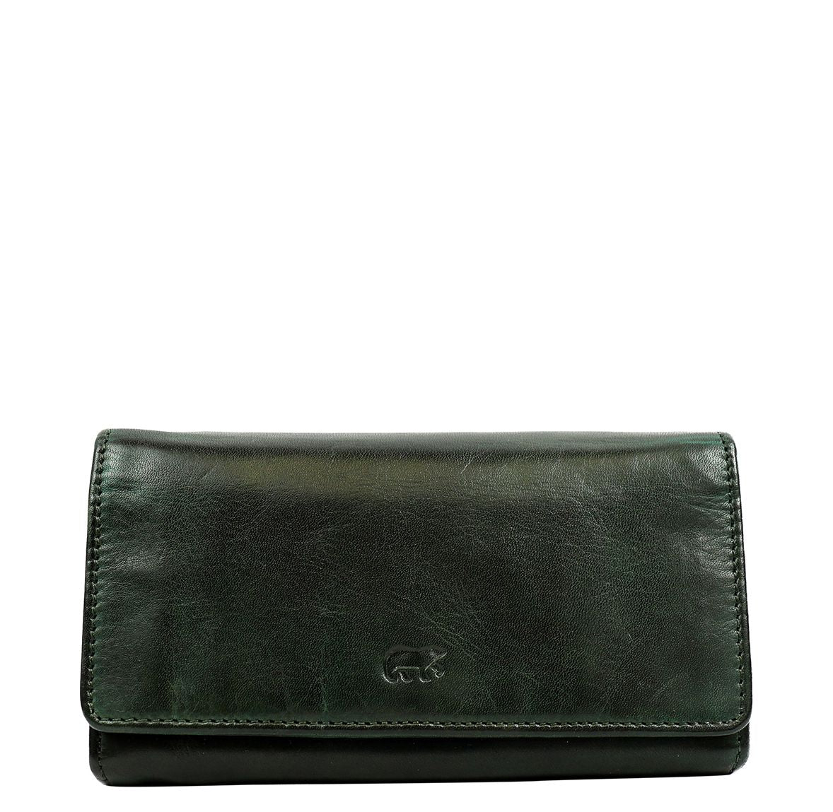 Bear Design Cow Lavato Wallet CL9918 green