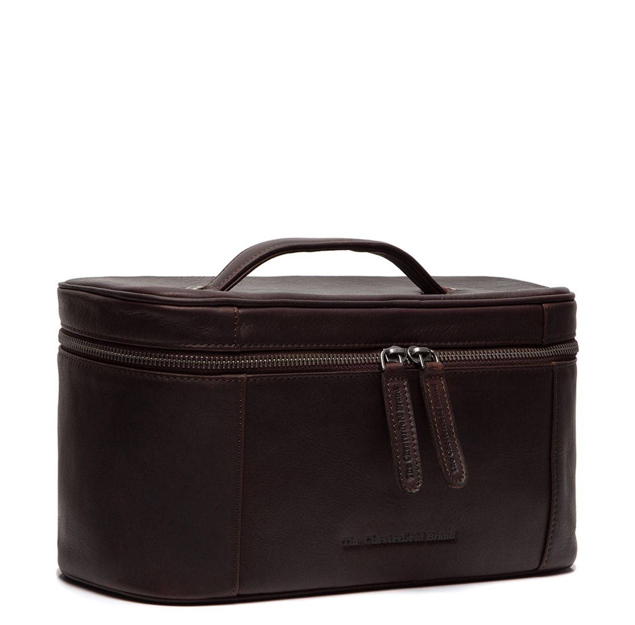 The Chesterfield Brand Limone Toilettas Waxed Pull Up brown