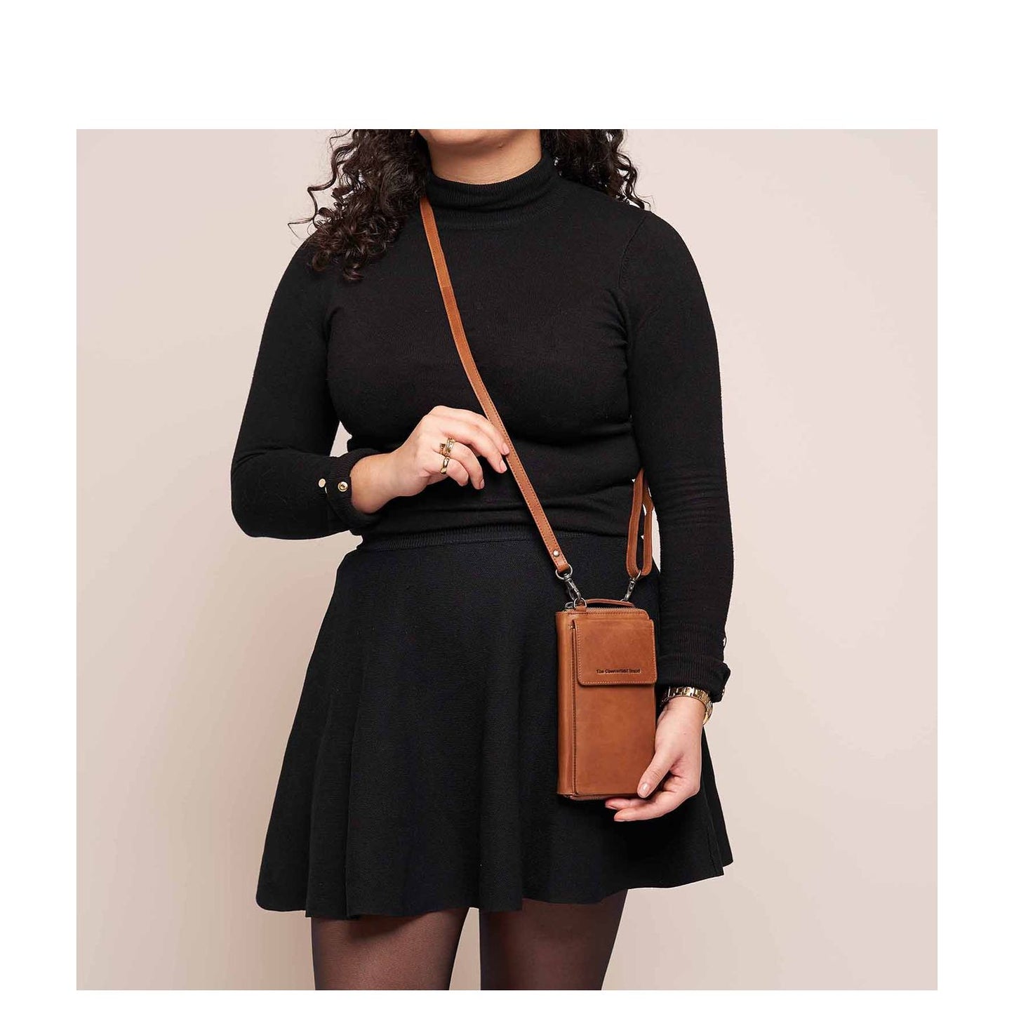 The Chesterfield Brand Malaga Shoulderbag Mobiel cognac