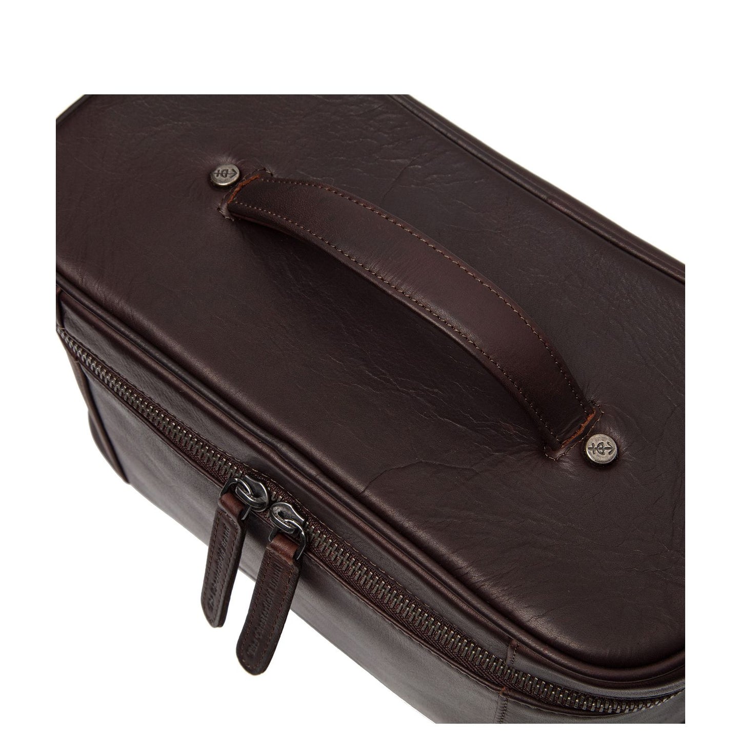 The Chesterfield Brand Limone Toilettas Waxed Pull Up brown