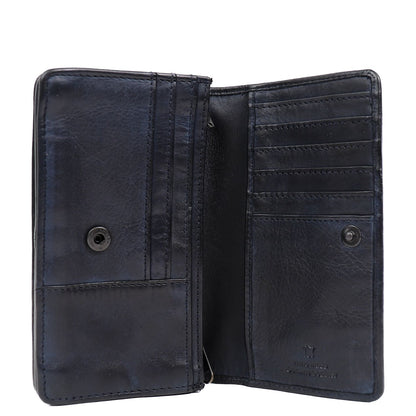 Bear Design Cow Lavato Wallet 12cc blue