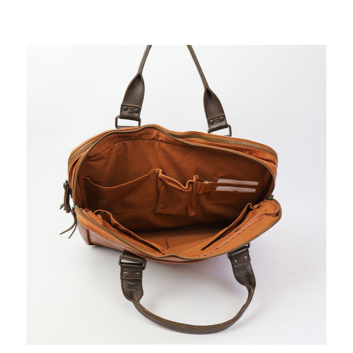 Bear Design Cow Lavato Leandro Laptopbag 15" cognac