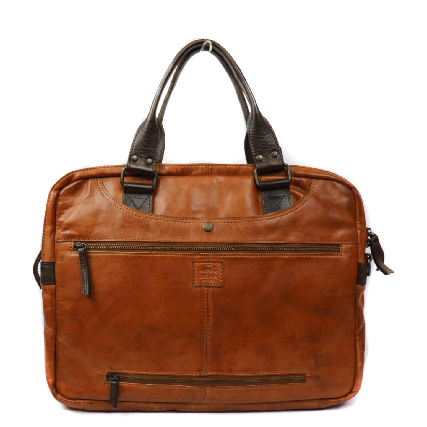 Bear Design Cow Lavato Leandro Laptopbag 15" cognac