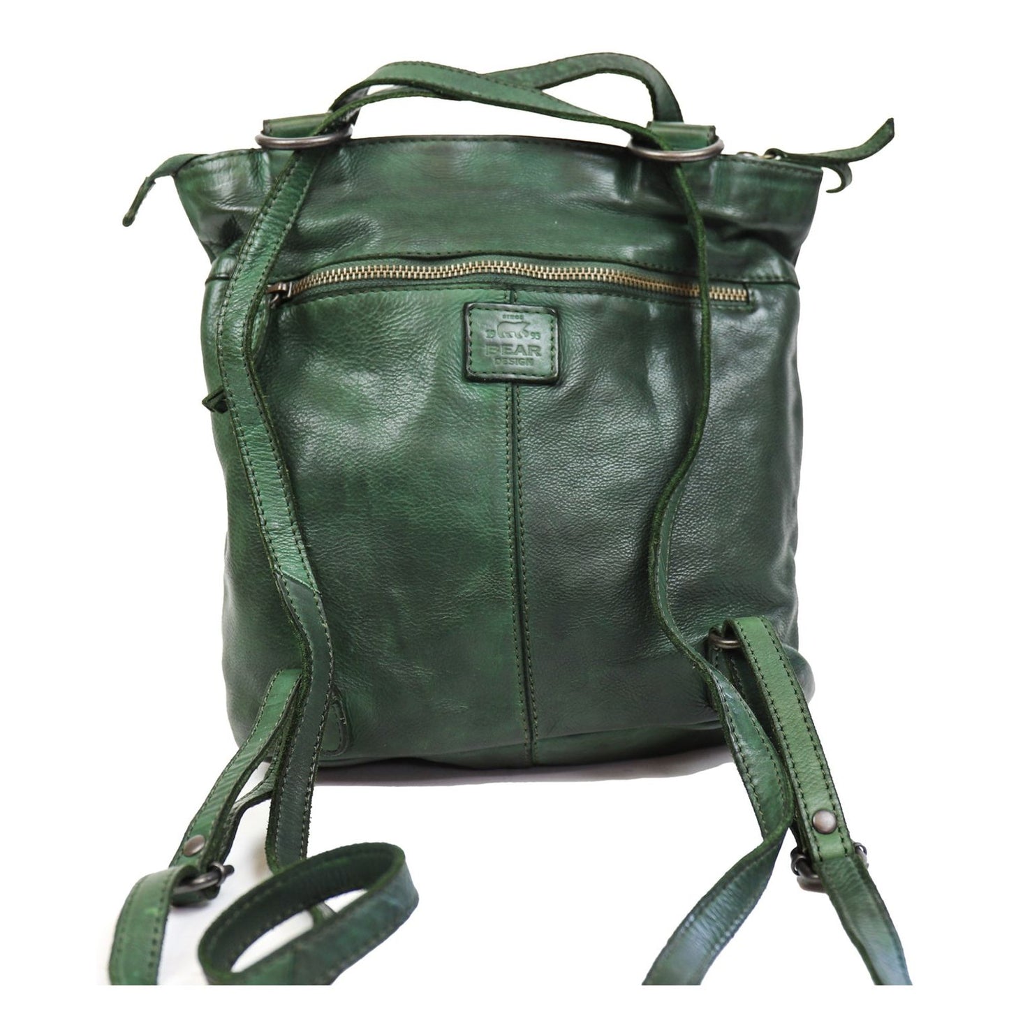 Bear Design Cow Lavato Sandy Backpack green