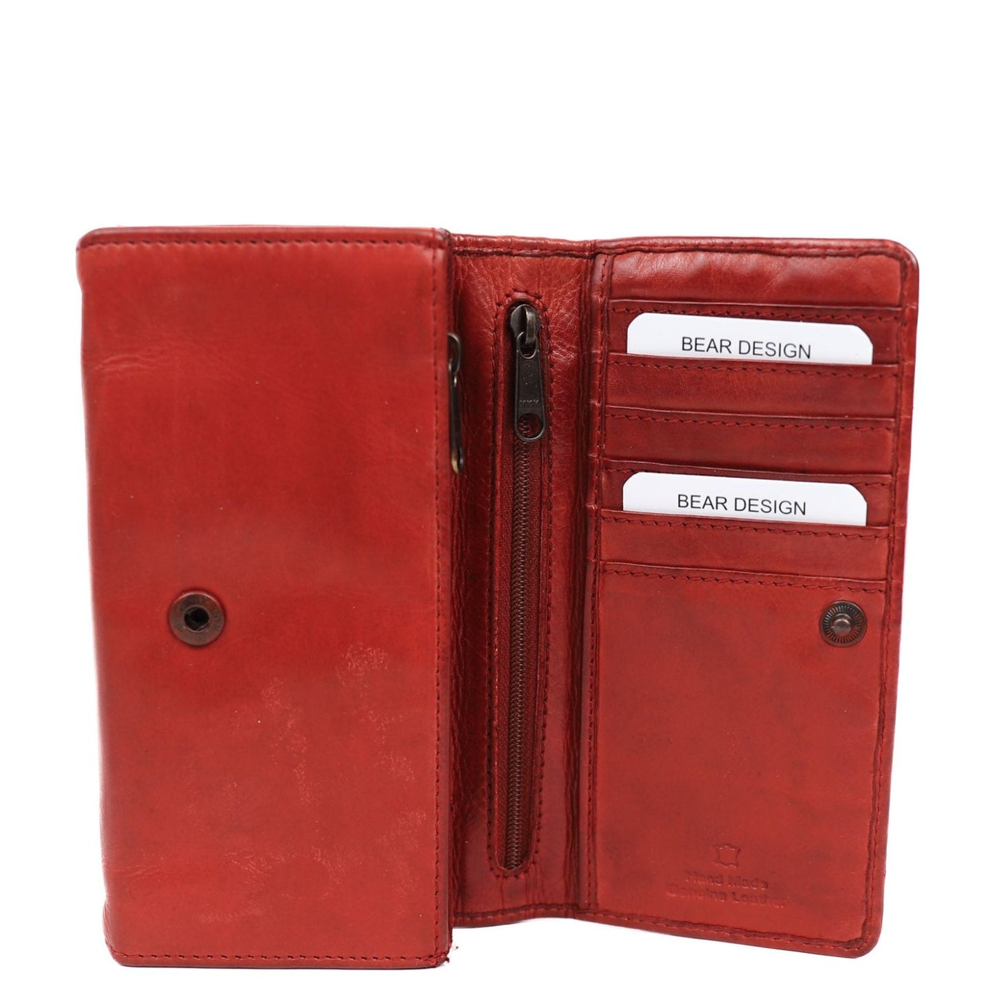 Bear Design Cow Lavato Wallet CL9918 red