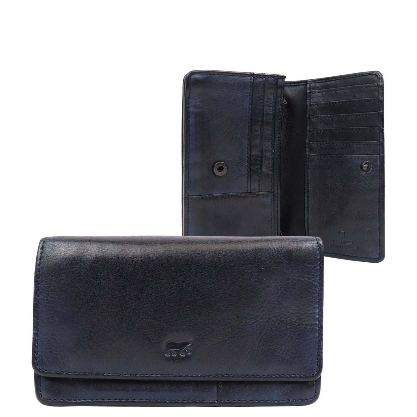 Bear Design Cow Lavato Wallet 12cc blue