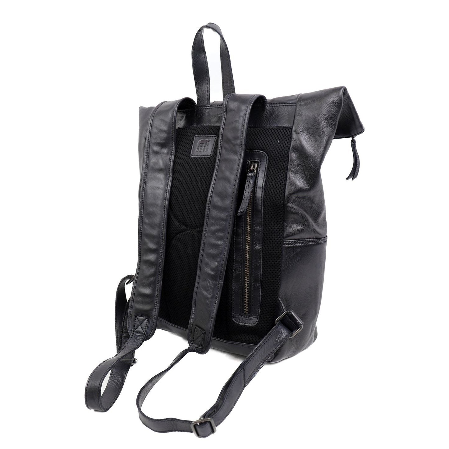 Bear Design Cow Lavato Pergola Rolltop Backpack 13" black