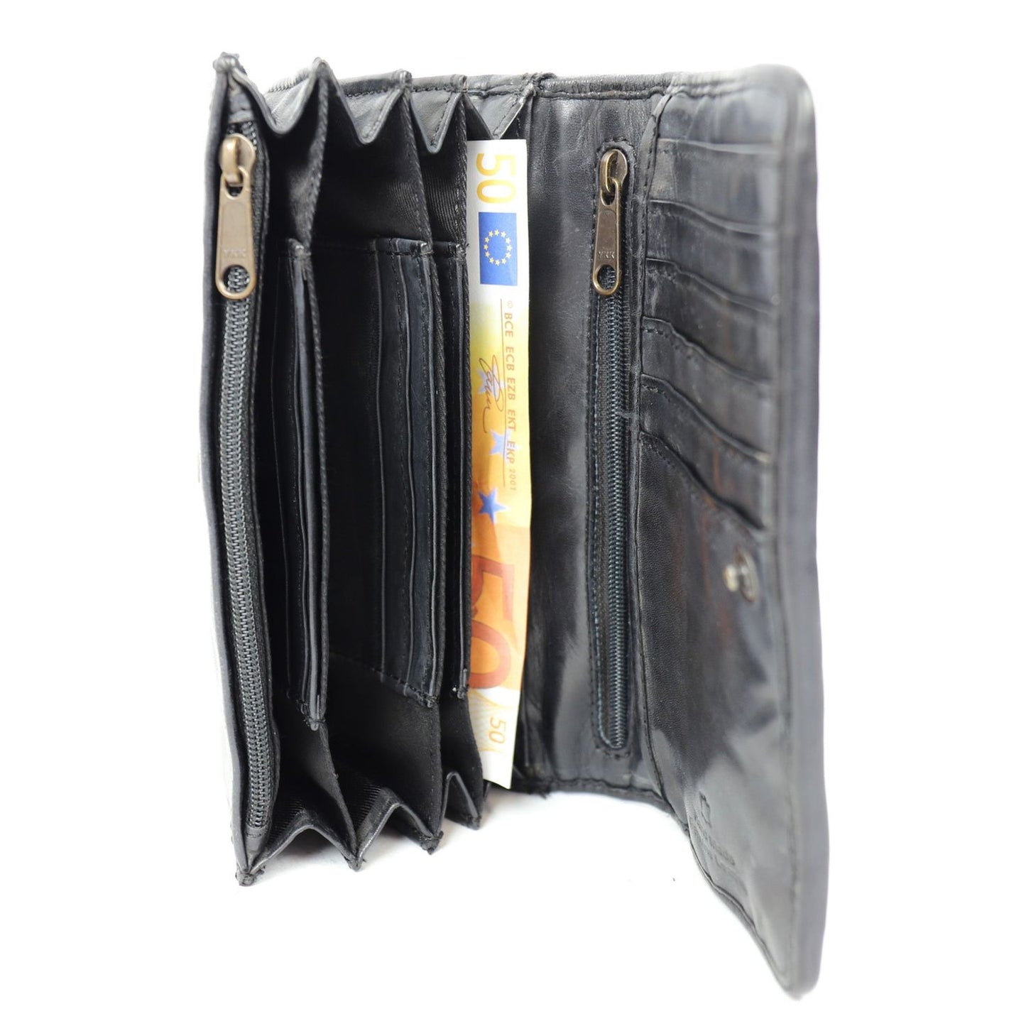 Bear Design Cow Lavato Wallet 12cc black