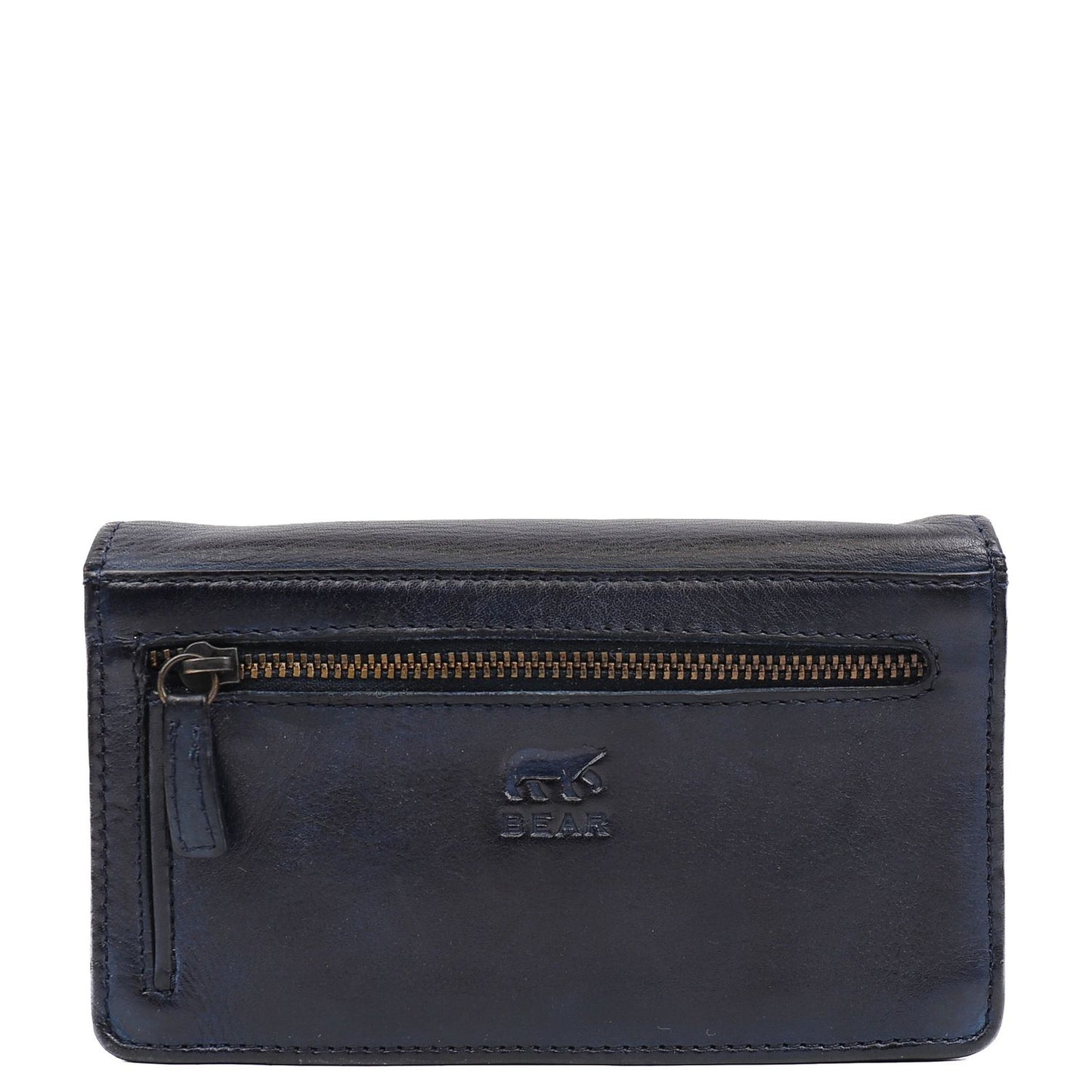 Bear Design Cow Lavato Wallet 12cc blue