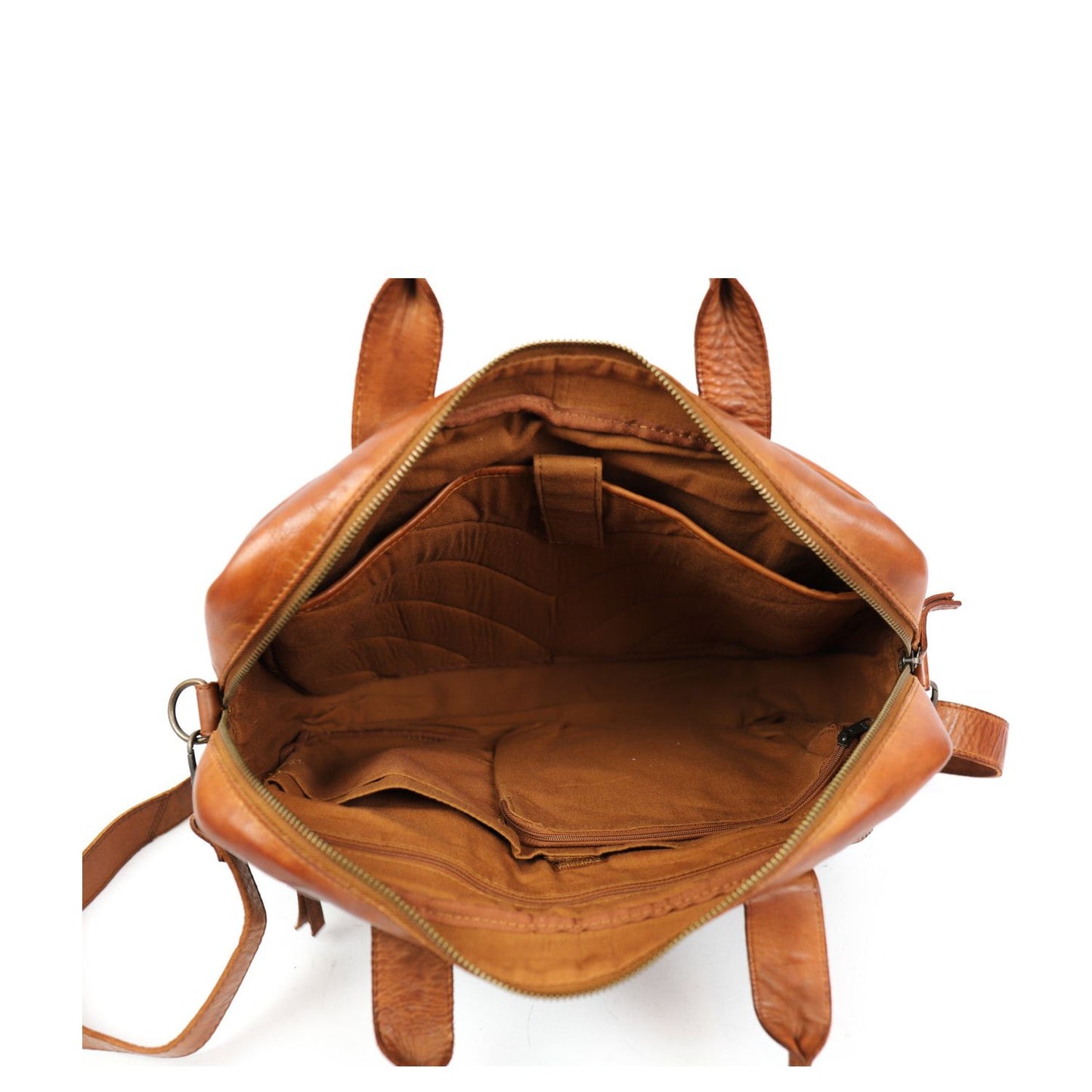 Bear Design Cow Lavato Hugo Shoulderbag cognac