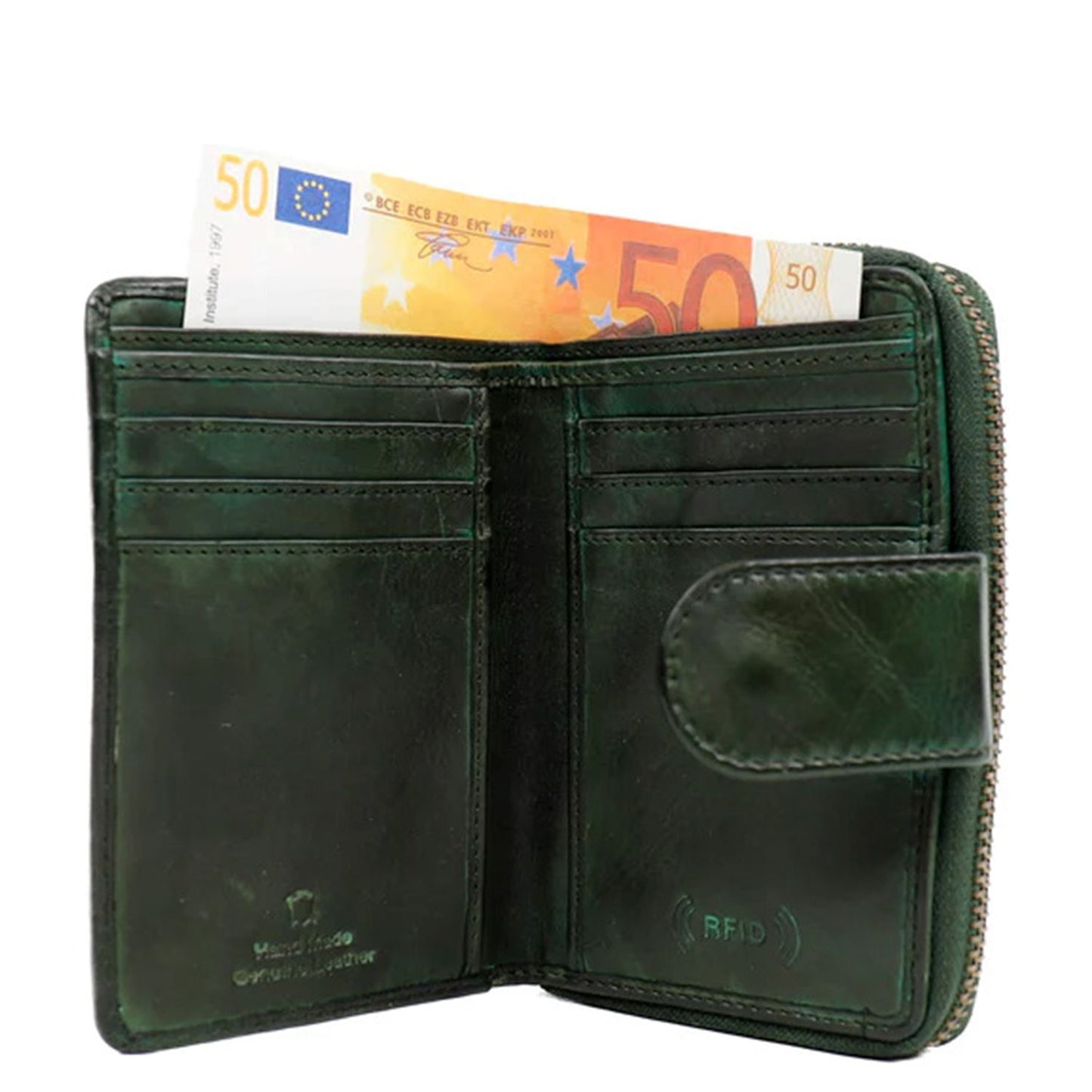 Bear Design Cow Lavato Wallet CL13550 green