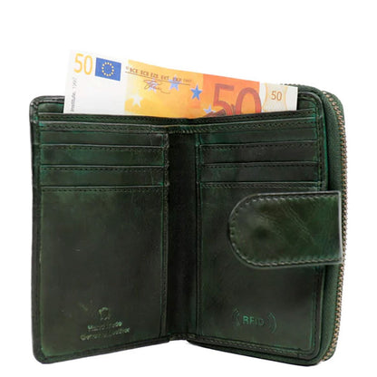Bear Design Cow Lavato Wallet CL13550 green