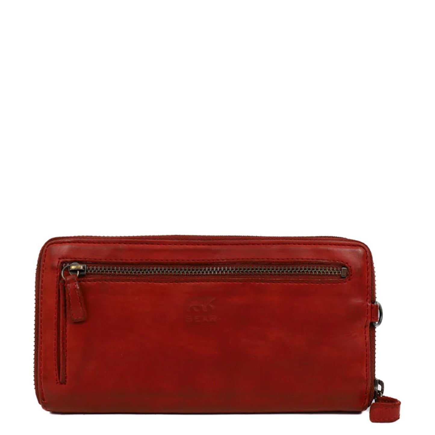 Bear Design Cow Lavato Demi Wallet red