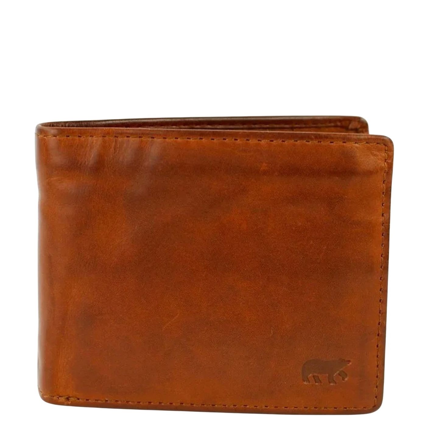 Bear Design Jim Billfold Wallet cognac