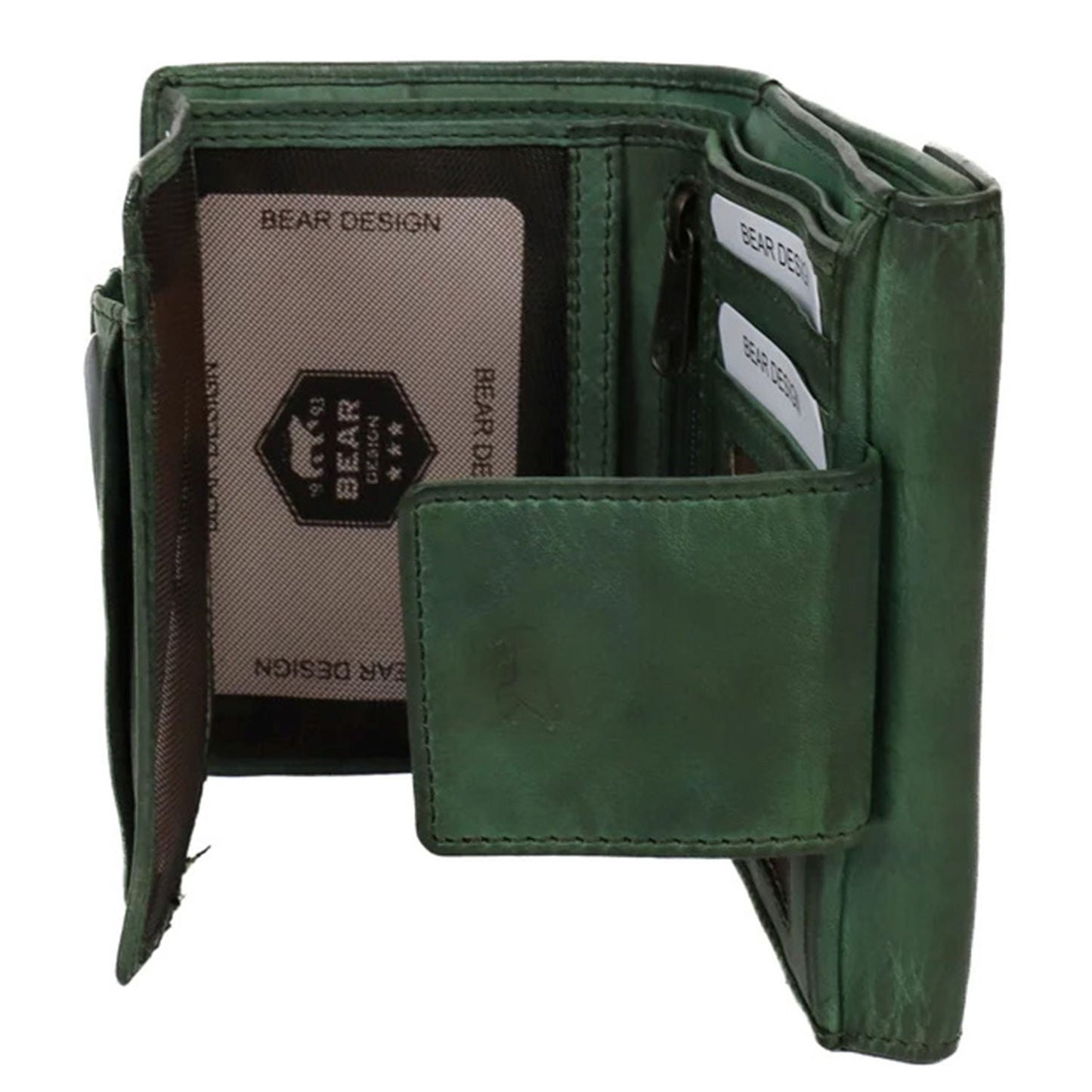 Bear Design Cow Lavato Jill Wallet CL16211 green