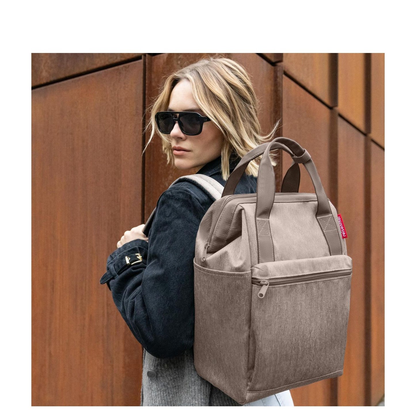 Reisenthel Travelling Allrounder R herringbone mokka