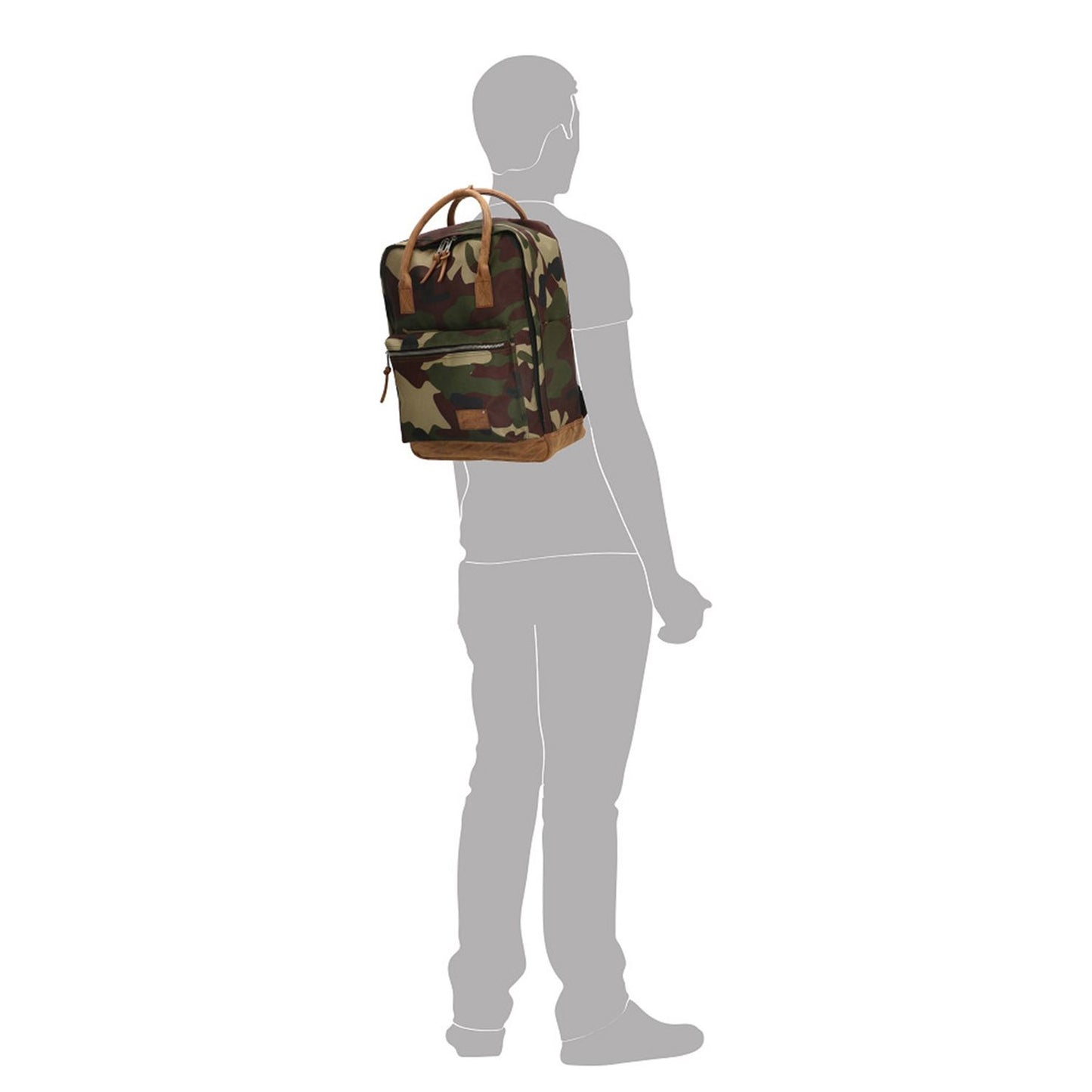 Enrico Benetti Santiago Backpack Handle 15" camouflage