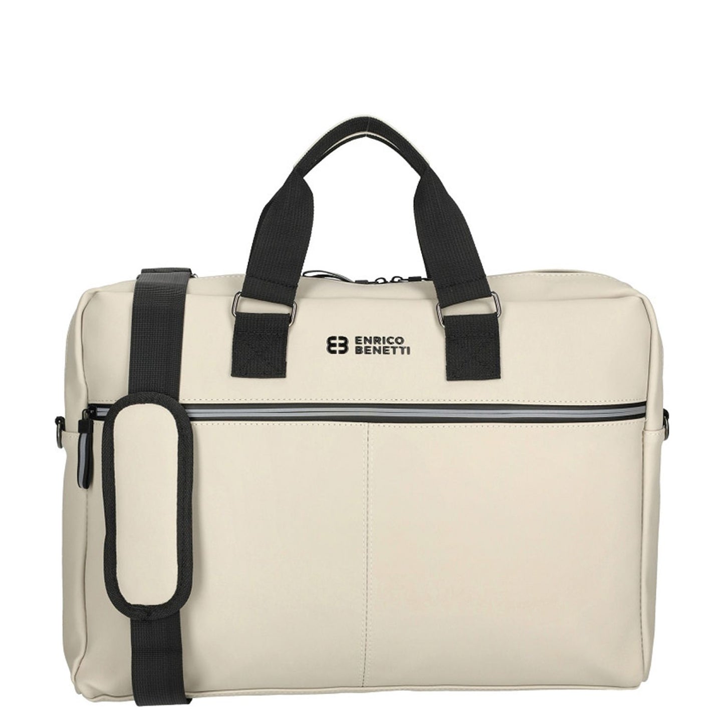 Enrico Benetti Bergen PU Laptop Shoulderbag 17" light taupe