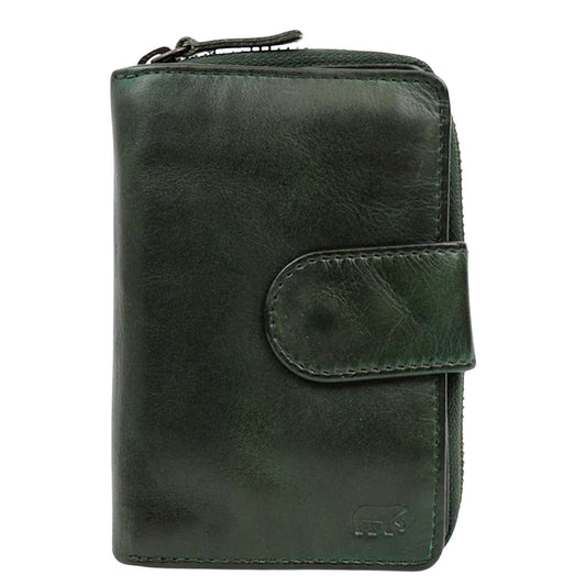 Bear Design Cow Lavato Wallet CL13550 green