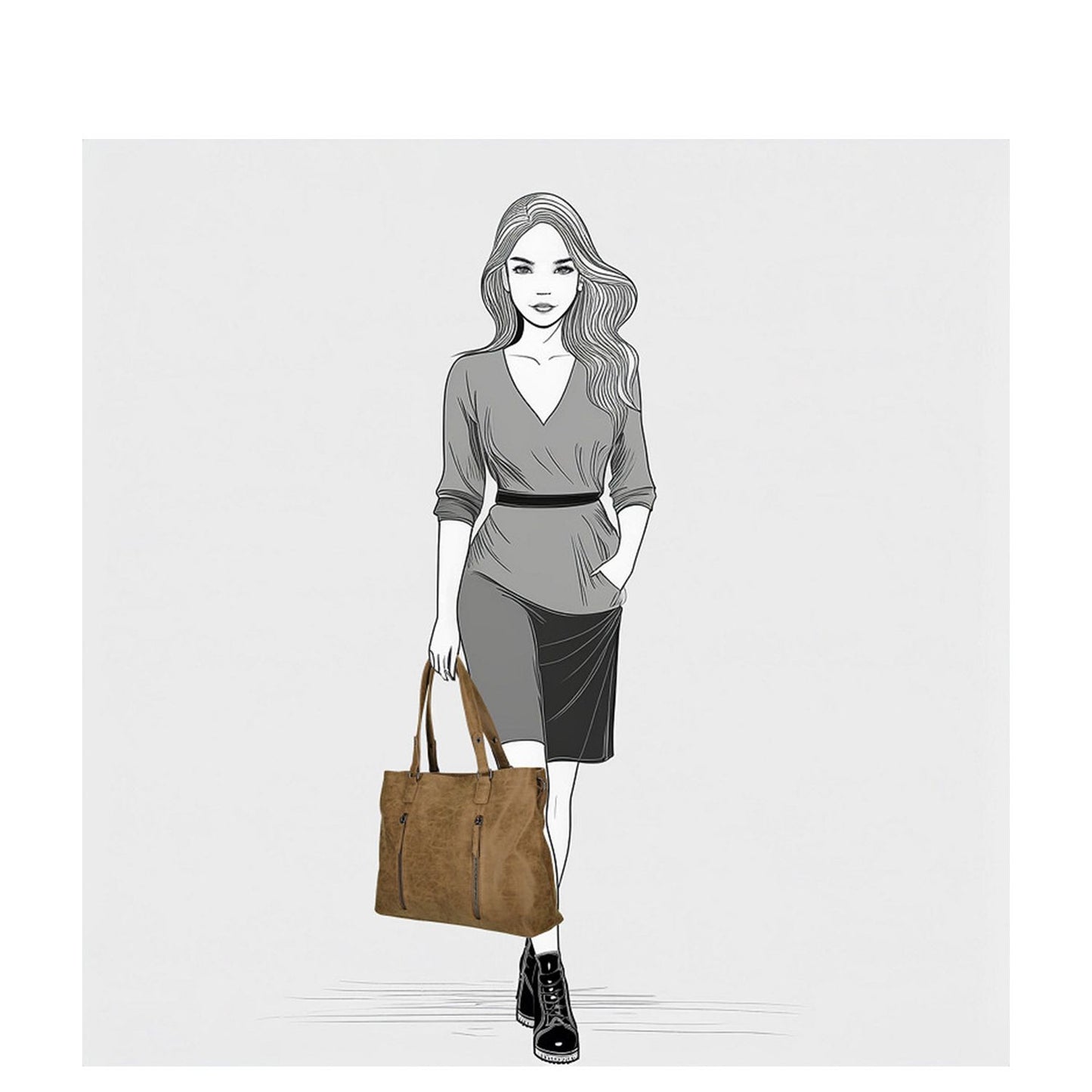 Enrico Benetti Kylie Shopper Shoulderbag camel