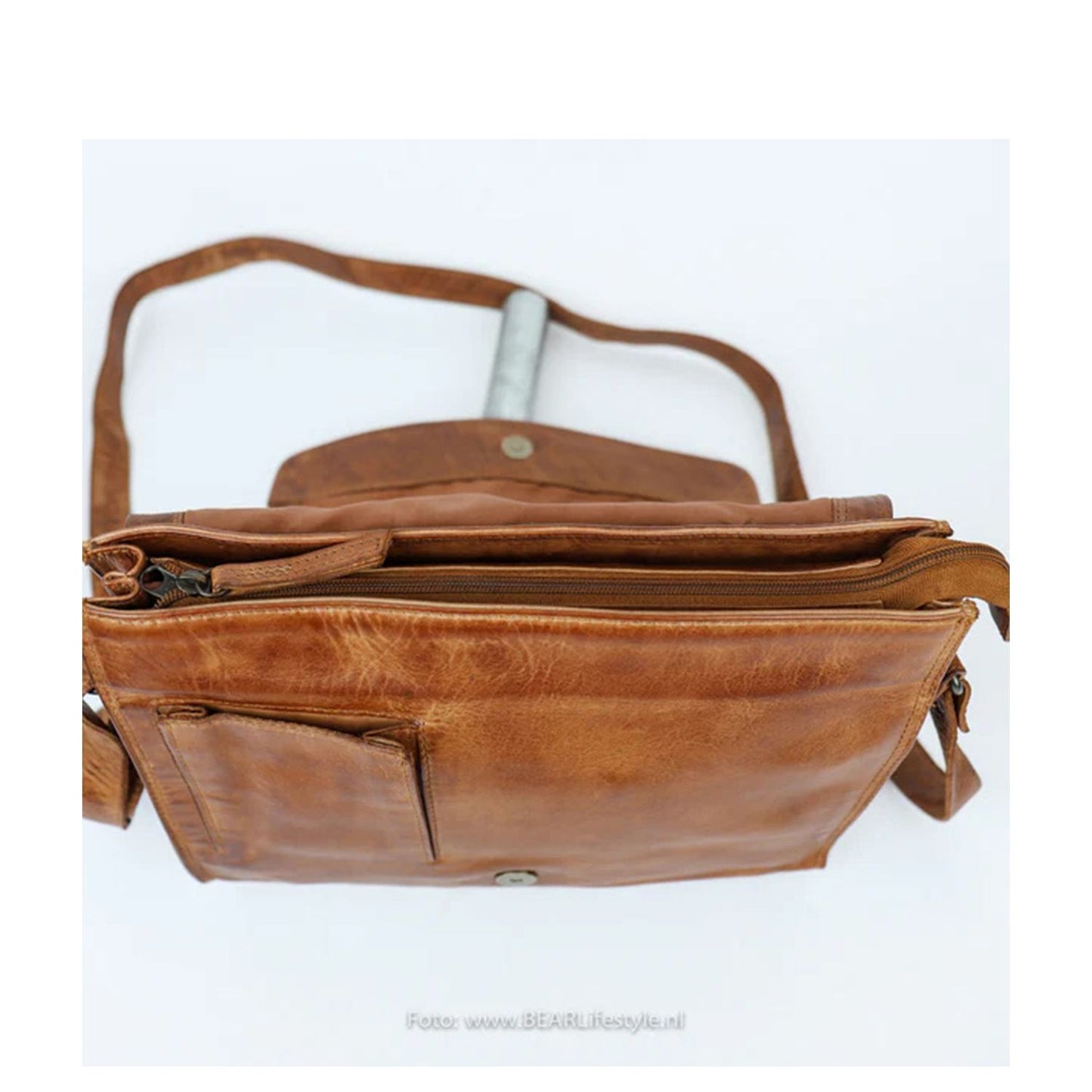 Bear Design Cow Lavato Hanna Shoulderbag cognac