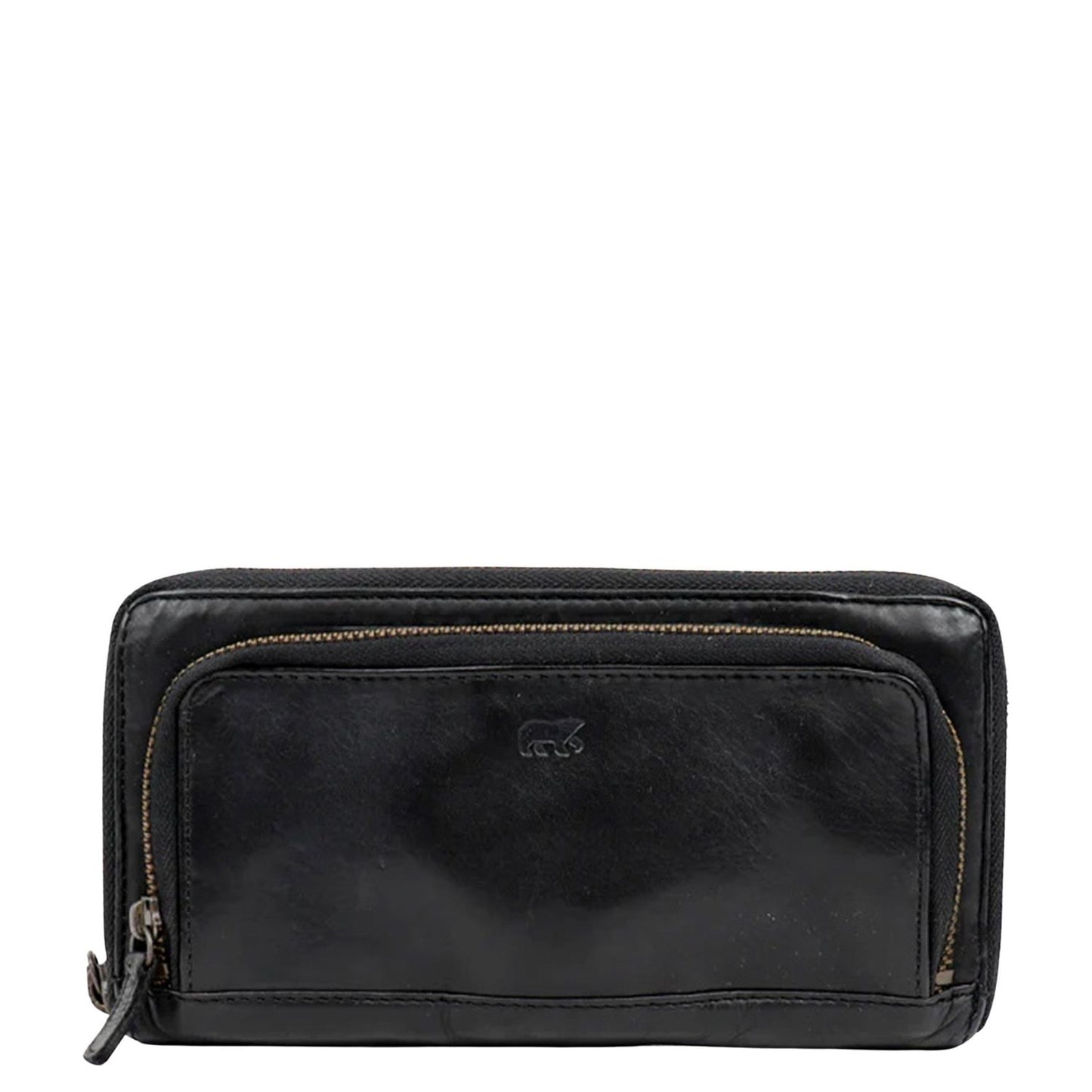 Bear Design Cow Lavato Demi Wallet black