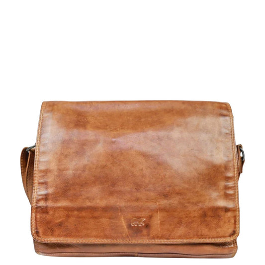 Bear Design Cow Lavato Hanna Shoulderbag cognac